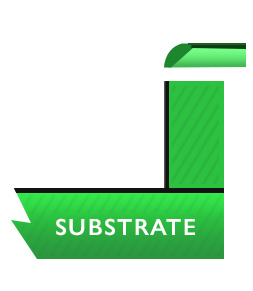 substrate illustrated